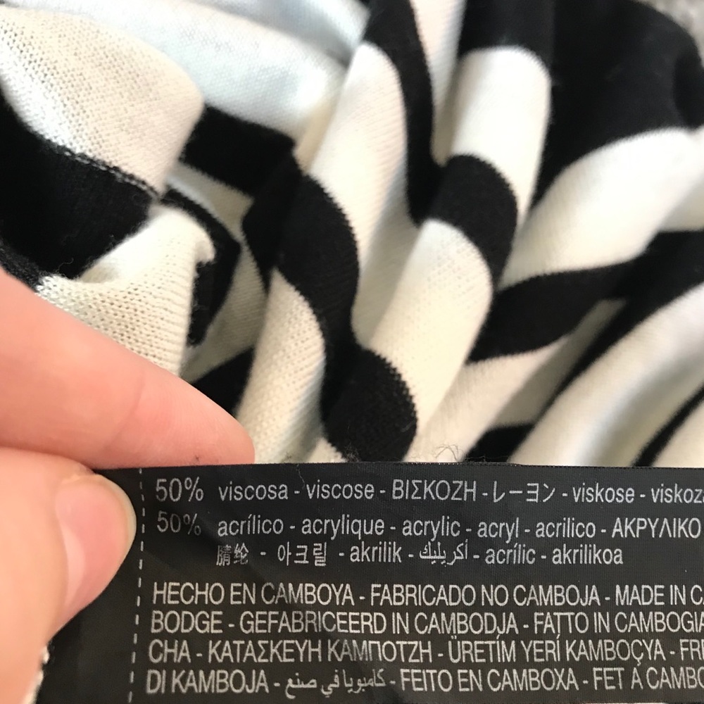 Zara Knit Striped Sweater L - Picture 5 of 5